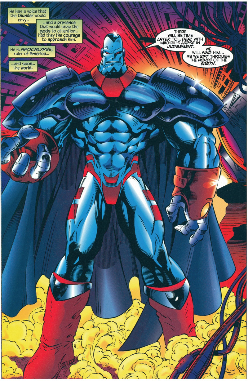 Apocalypse during the Age Of Apocalypse, by Scott Lobdell, Roger Cruz, and Tim Townsend